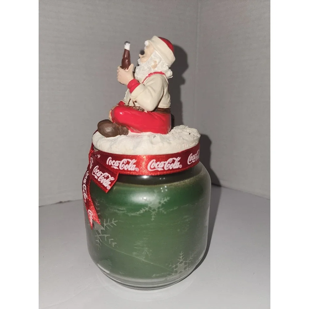Coca Cola‎ Santa Holiday Christmas Jar Candle New